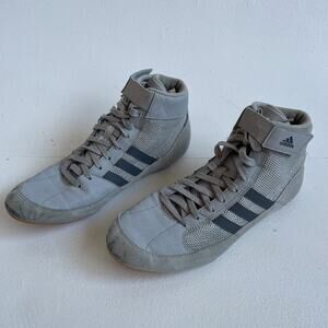 Adidas Gray Tall Wrestling Shoes Sneakers Sz Mens 9 Subversive Euro Tall Lace Up
